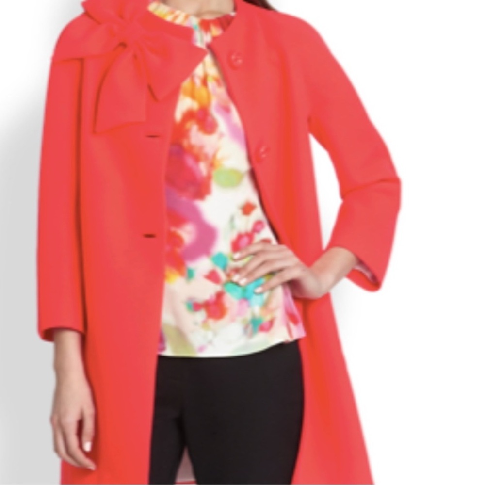 Kate Spade Dorothy Coat in Geranium - Picture 6 of 14
